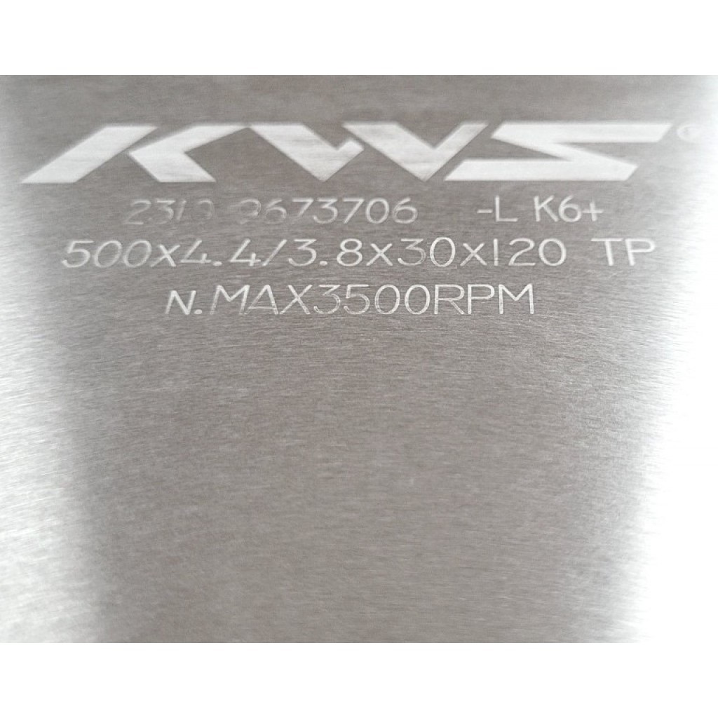 Serra Circular Ø500 x 120 Dentes RT (Alumínio/Acrílico/PVC) - marca KWS - Cód. 8350.10